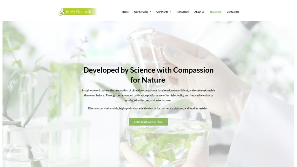 Cover image for In Vitro Plant-tech : GPS Coordinates 55.5910803 ; 12.9421782