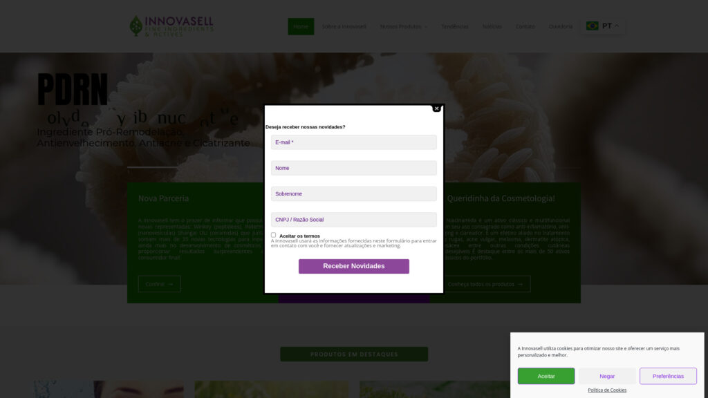 Cover image for Innovasell : GPS Coordinates -23.5217497 ; -46.7103835