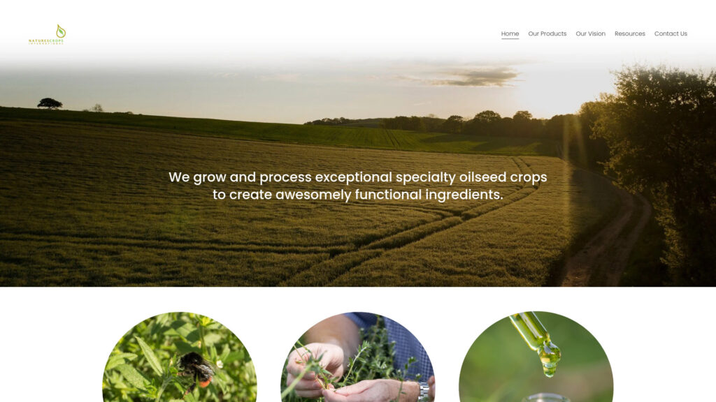 Cover image for Natures Crops International : GPS Coordinates 46.442914 ; -63.6253457