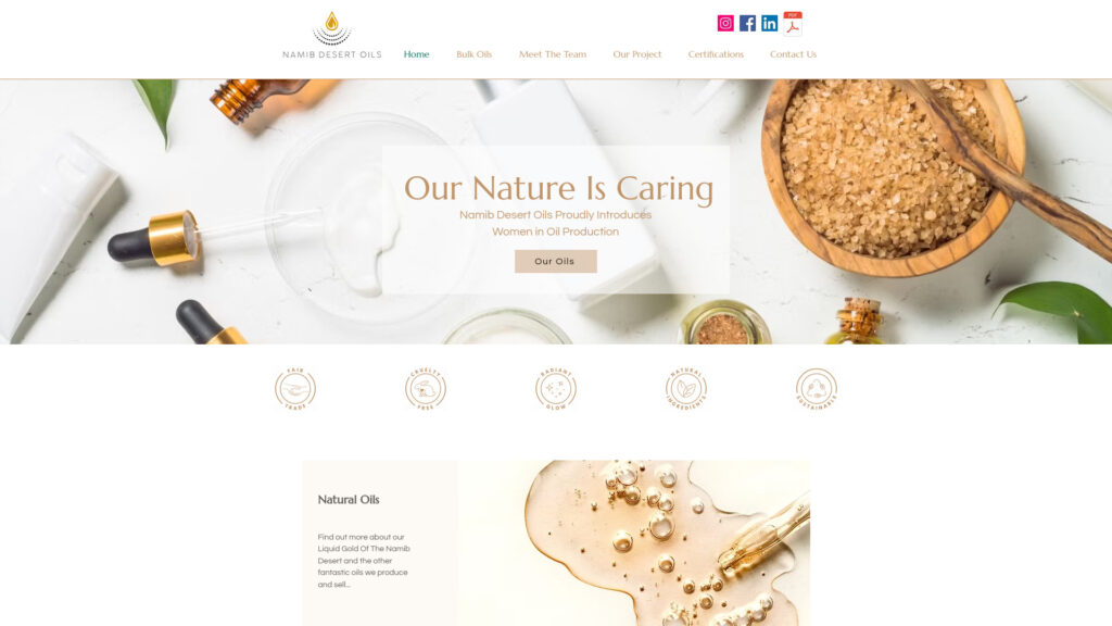 Cover image for Namib Desert Jojoba Oil Producers : GPS Coordinates -22.6422906 ; 14.6300963