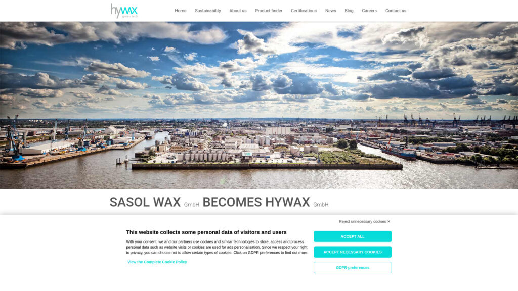 Cover image for Hywax : GPS Coordinates 53.5368308 ; 9.9834305