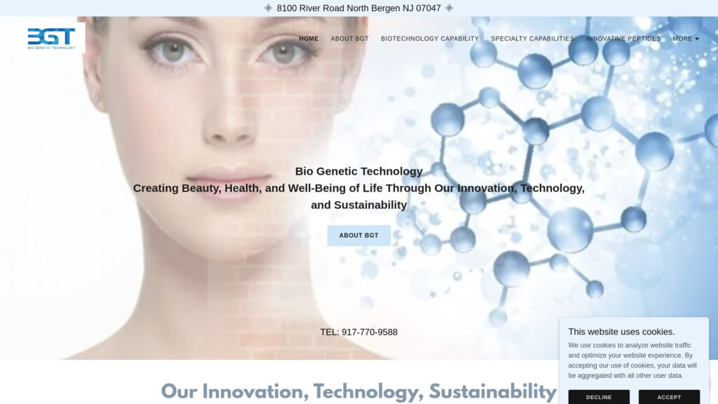 Cover image for Bio Genetic Technology : GPS Coordinates 40.7979394 ; -73.9940786