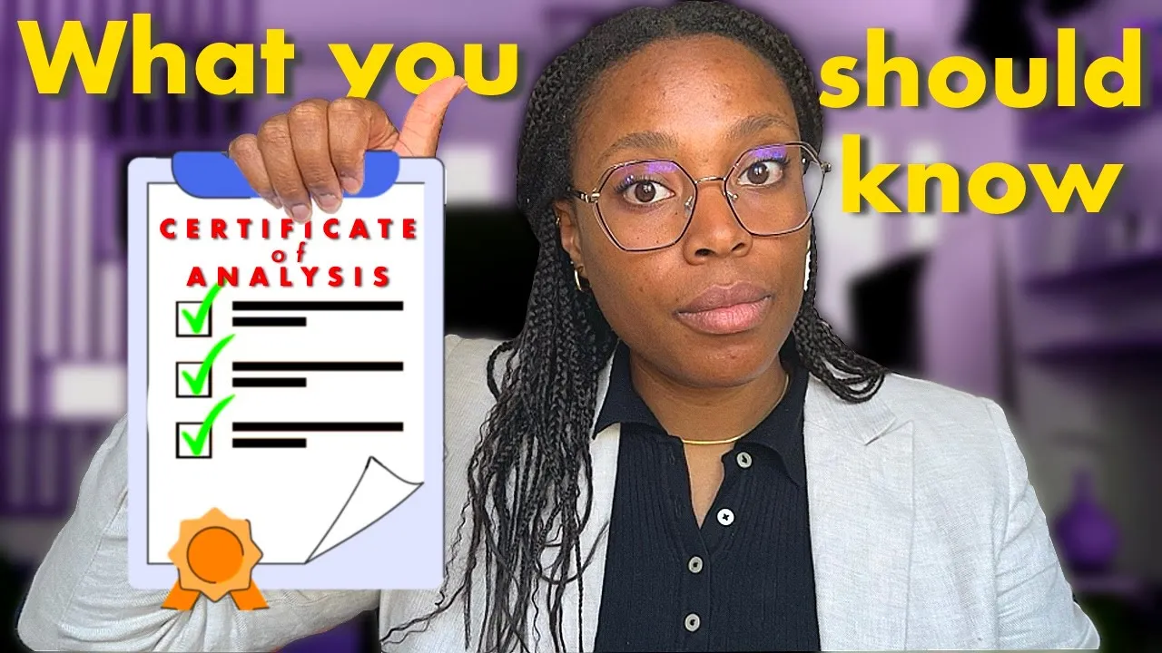 What is a certificate of analysis