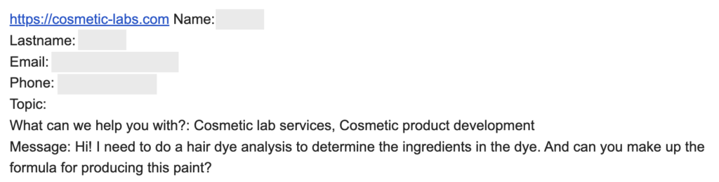 Find below all the requests waiting for the right cosmetic partner to move forward !
